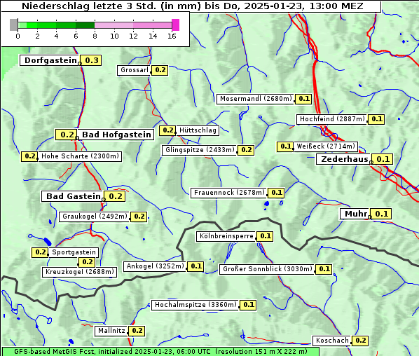 Niederschlag, 23. 1. 2025