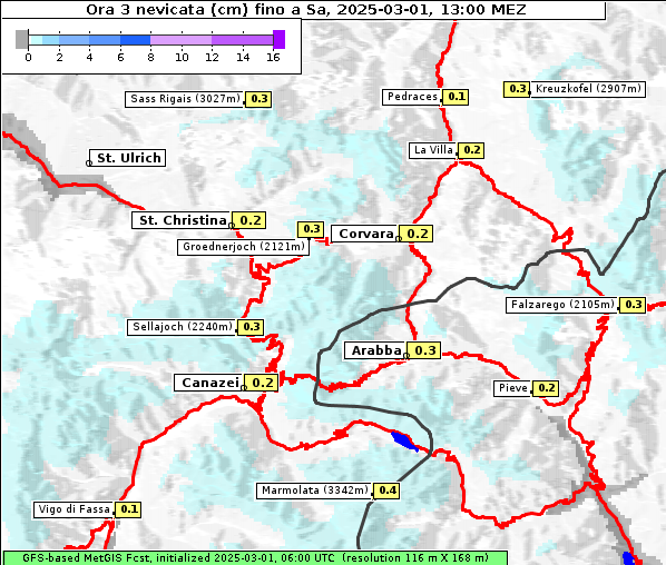 Neuschnee, 1. 3. 2025