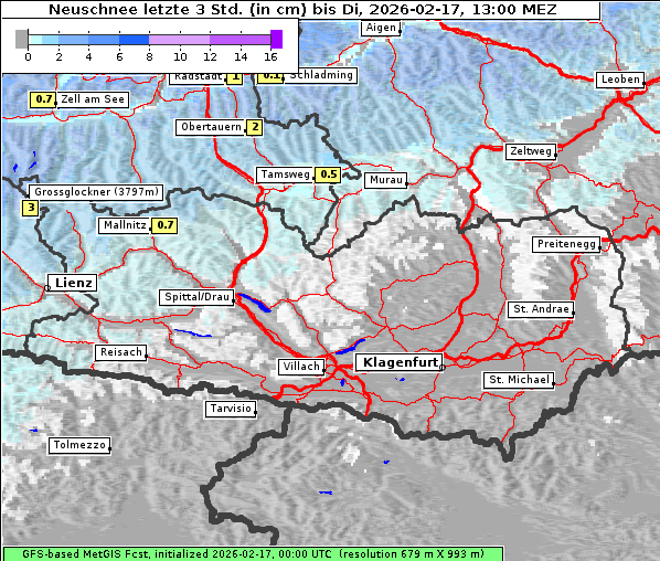 Neuschnee, 17. 2. 2026