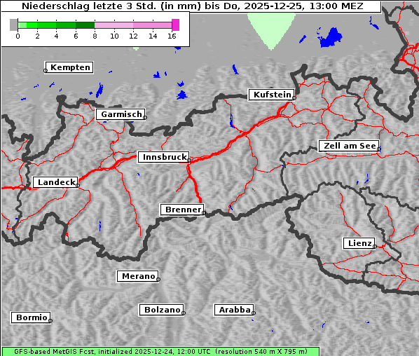 Niederschlag, 25. 12. 2025