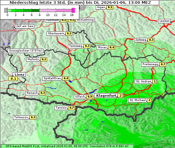 Niederschlag, 6. 1. 2026