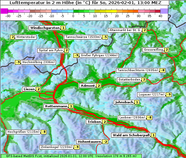 Temperatur, 1. 2. 2026