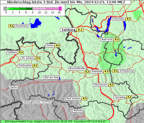 Niederschlag, 23. 12. 2024