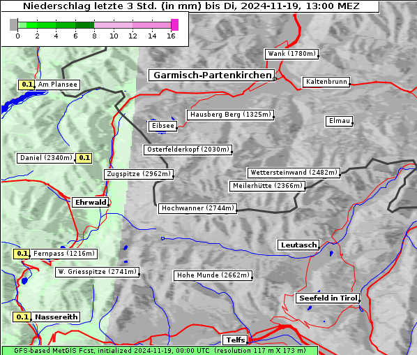 Niederschlag, 19. 11. 2024