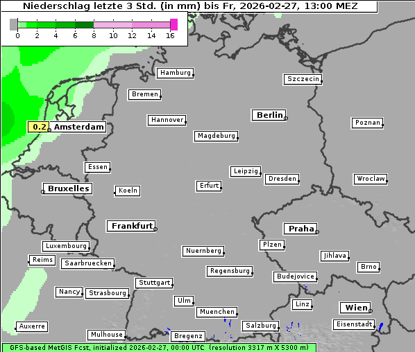 Niederschlag, 27. 2. 2026