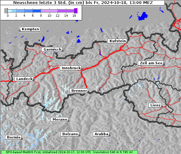 Neuschnee, 18. 10. 2024