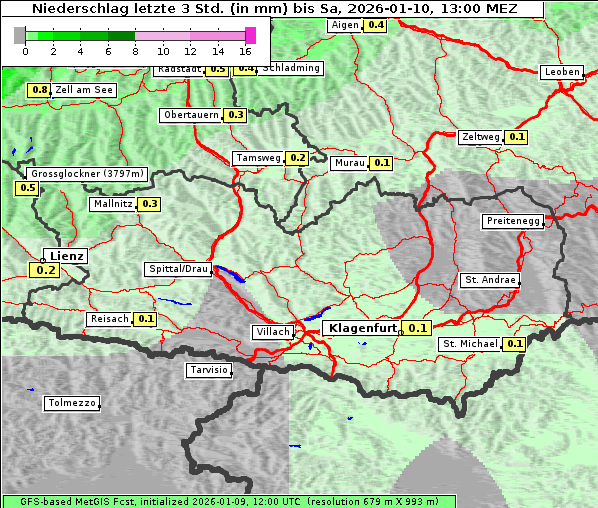 Niederschlag, 10. 1. 2026
