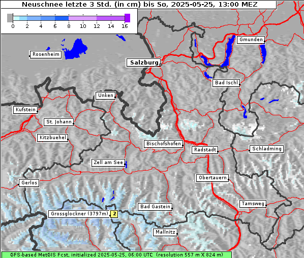 Neuschnee, 25. 5. 2025