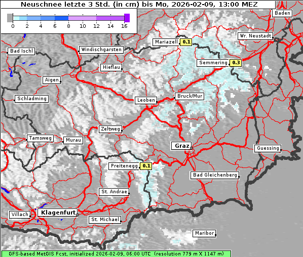 Neuschnee, 9. 2. 2026