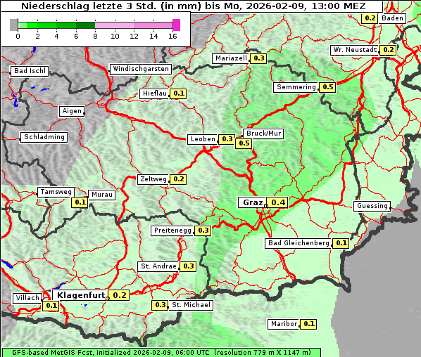 Niederschlag, 9. 2. 2026