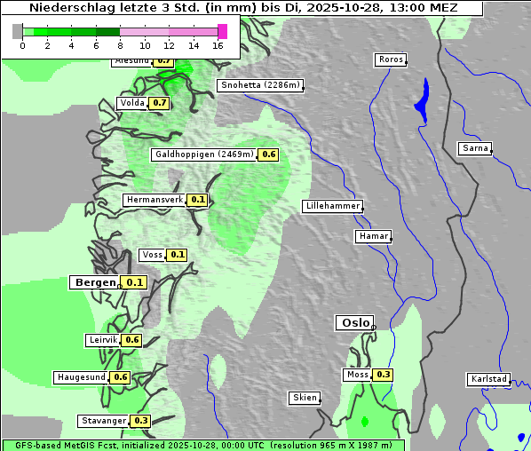 Niederschlag, 28. 10. 2025
