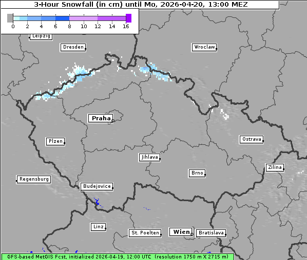 Neuschnee, 20. 4. 2026