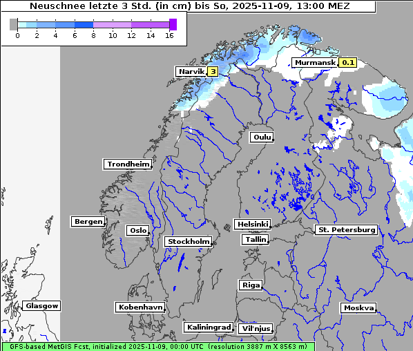 Neuschnee, 9. 11. 2025