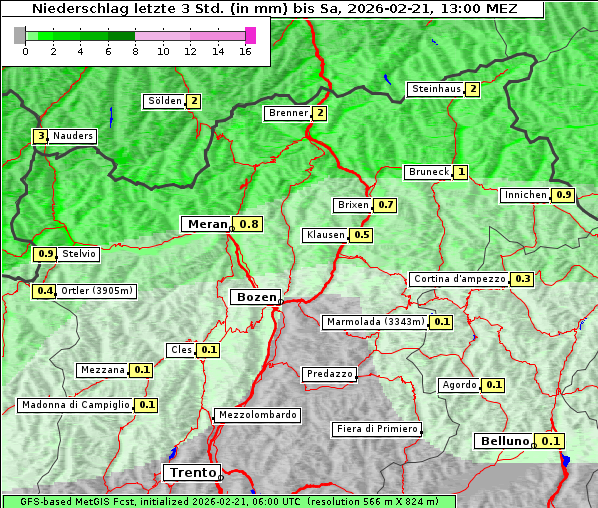 Niederschlag, 21. 2. 2026