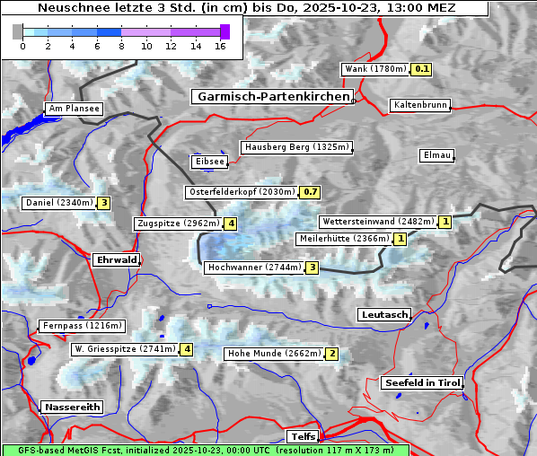 Neuschnee, 23. 10. 2025