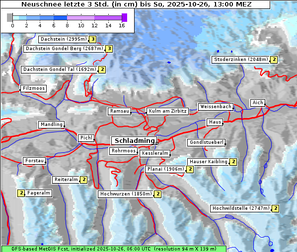 Neuschnee, 26. 10. 2025