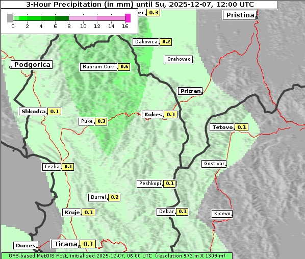 Niederschlag, 7. 12. 2025