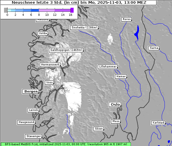 Neuschnee, 3. 11. 2025