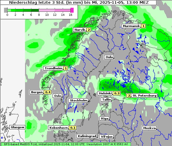 Niederschlag, 5. 11. 2025