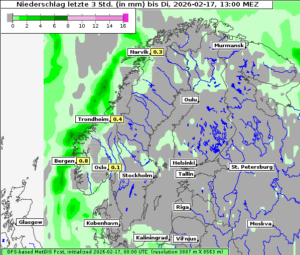 Niederschlag, 17. 2. 2026