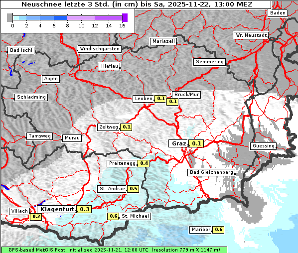 Neuschnee, 22. 11. 2025