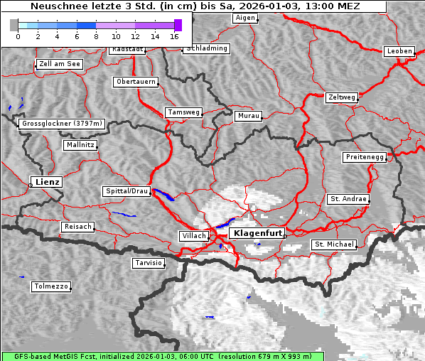 Neuschnee, 3. 1. 2026