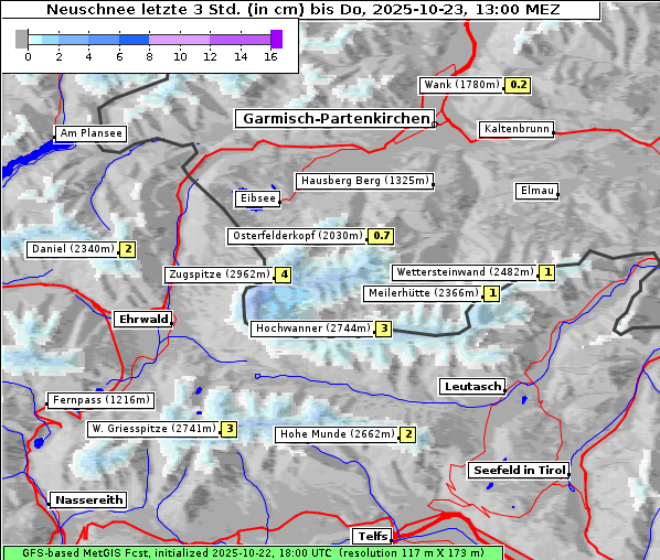 Neuschnee, 23. 10. 2025