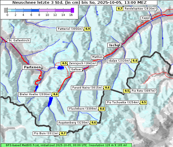Neuschnee, 5. 10. 2025