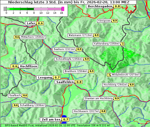Niederschlag, 20. 2. 2026