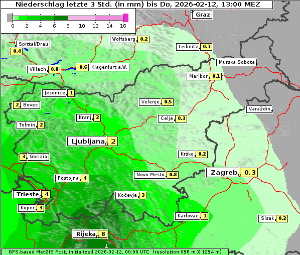 Niederschlag, 12. 2. 2026