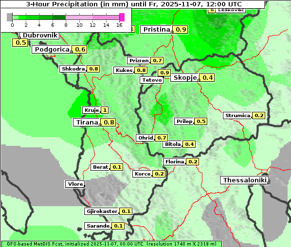 Niederschlag, 7. 11. 2025