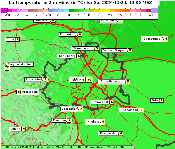 Temperatur, 24. 11. 2024