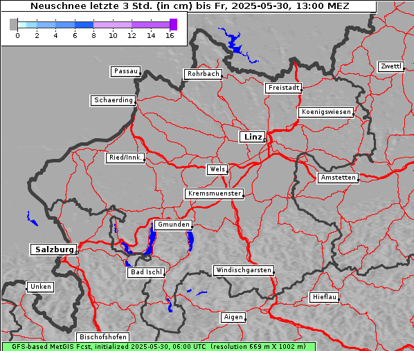 Neuschnee, 30. 5. 2025