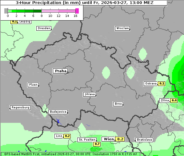 Niederschlag, 27. 3. 2026