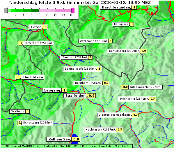 Niederschlag, 10. 1. 2026