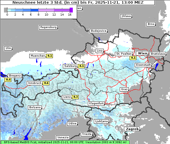 Neuschnee, 21. 11. 2025