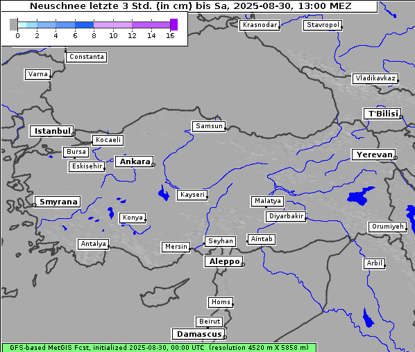 Neuschnee, 30. 8. 2025