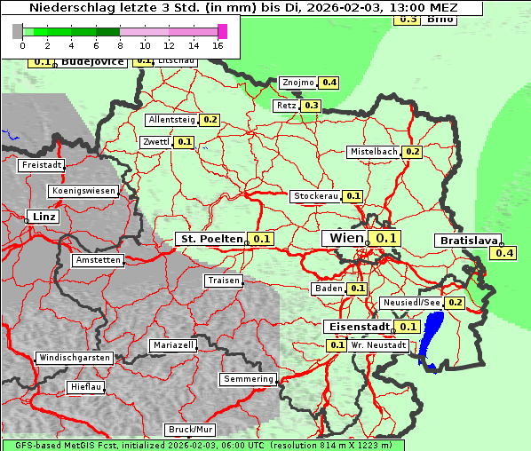 Niederschlag, 3. 2. 2026