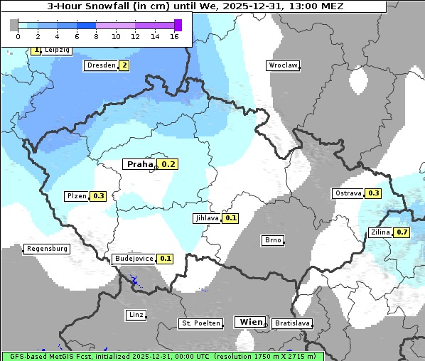 Neuschnee, 31. 12. 2025