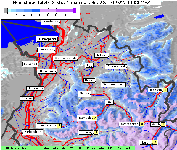 Neuschnee, 22. 12. 2024