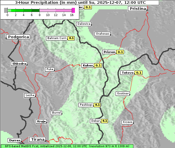 Niederschlag, 7. 12. 2025