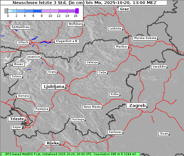 Neuschnee, 20. 10. 2025
