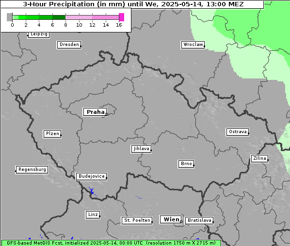 Niederschlag, 14. 5. 2025
