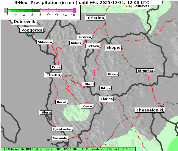 Niederschlag, 31. 12. 2025