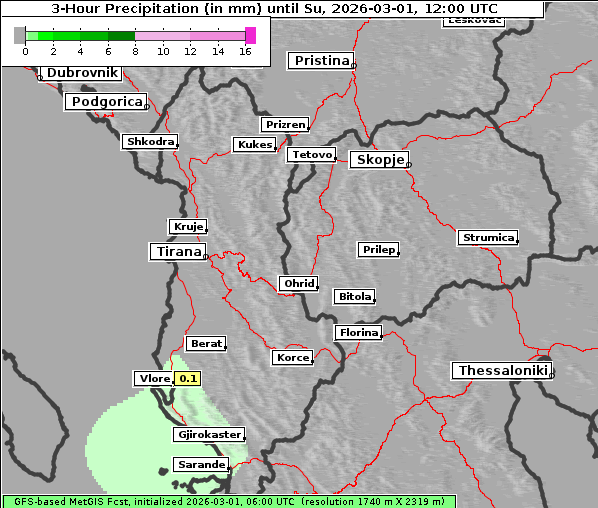 Niederschlag, 1. 3. 2026