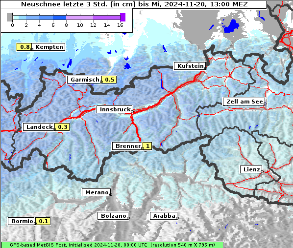 Neuschnee, 20. 11. 2024