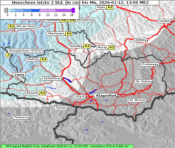 Neuschnee, 12. 1. 2026