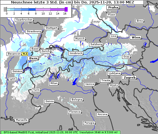 Neuschnee, 20. 11. 2025