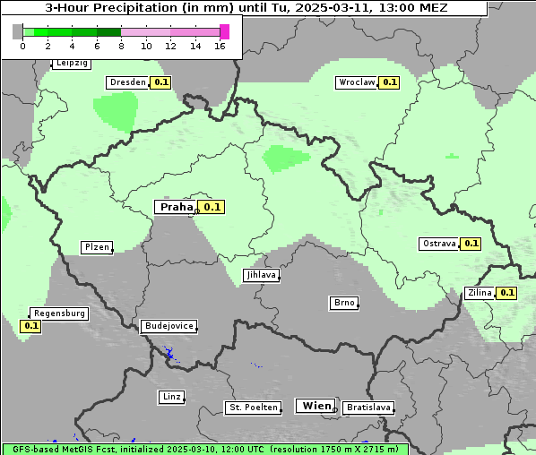 Niederschlag, 11. 3. 2025