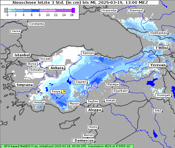 Neuschnee, 19. 3. 2025